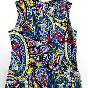 Jude Connally Lisa Top Blouse Paisley Print Multicolor Women’s XS